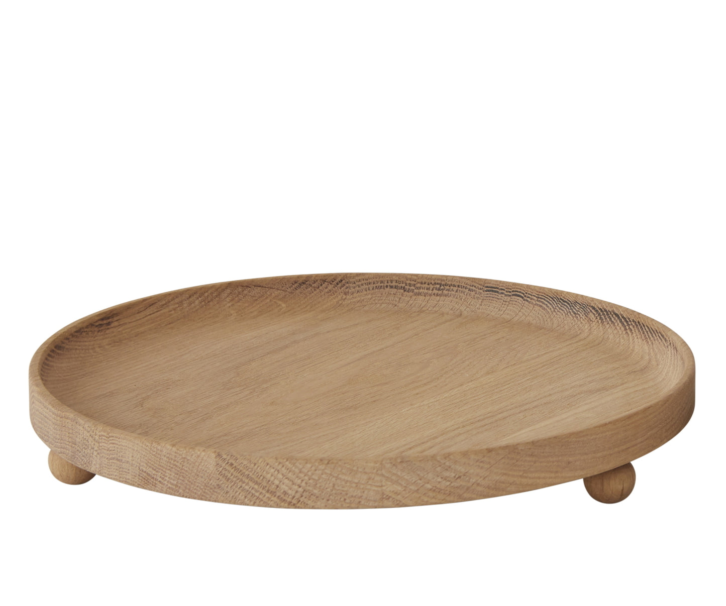 OYOY Inka Wood Tray Round Large Nature