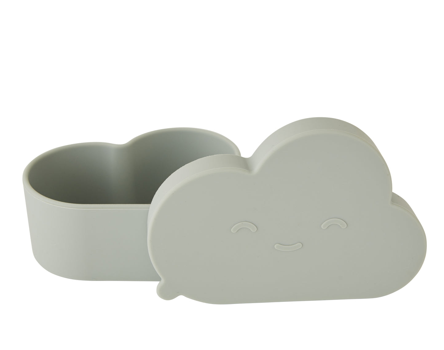 Cloud Silicone Kids Snack Bowl Green