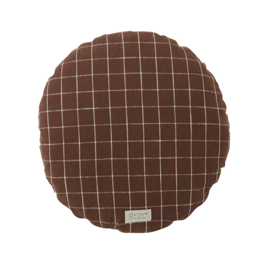 Kyoto Cushion Round Large Brown