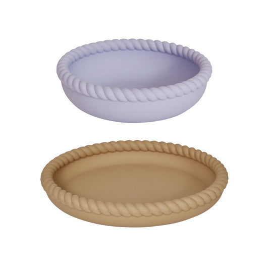 OYOY-mellow-plate-bowl-rubber-lavender