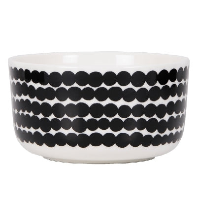 Marimekko Oiva Bowl Spots 5dl blk-wht