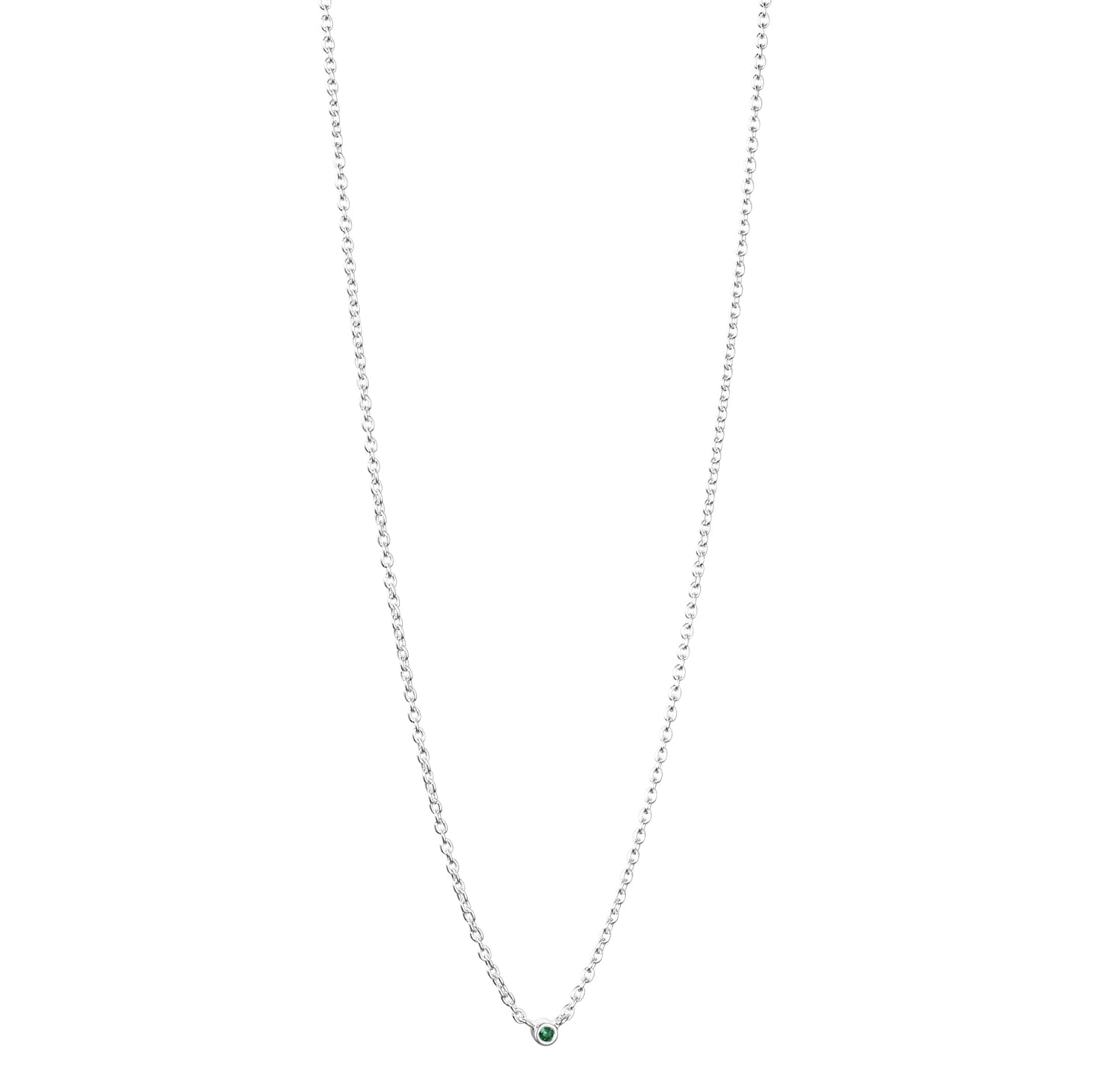 Micro Blink Necklace Green Emerald