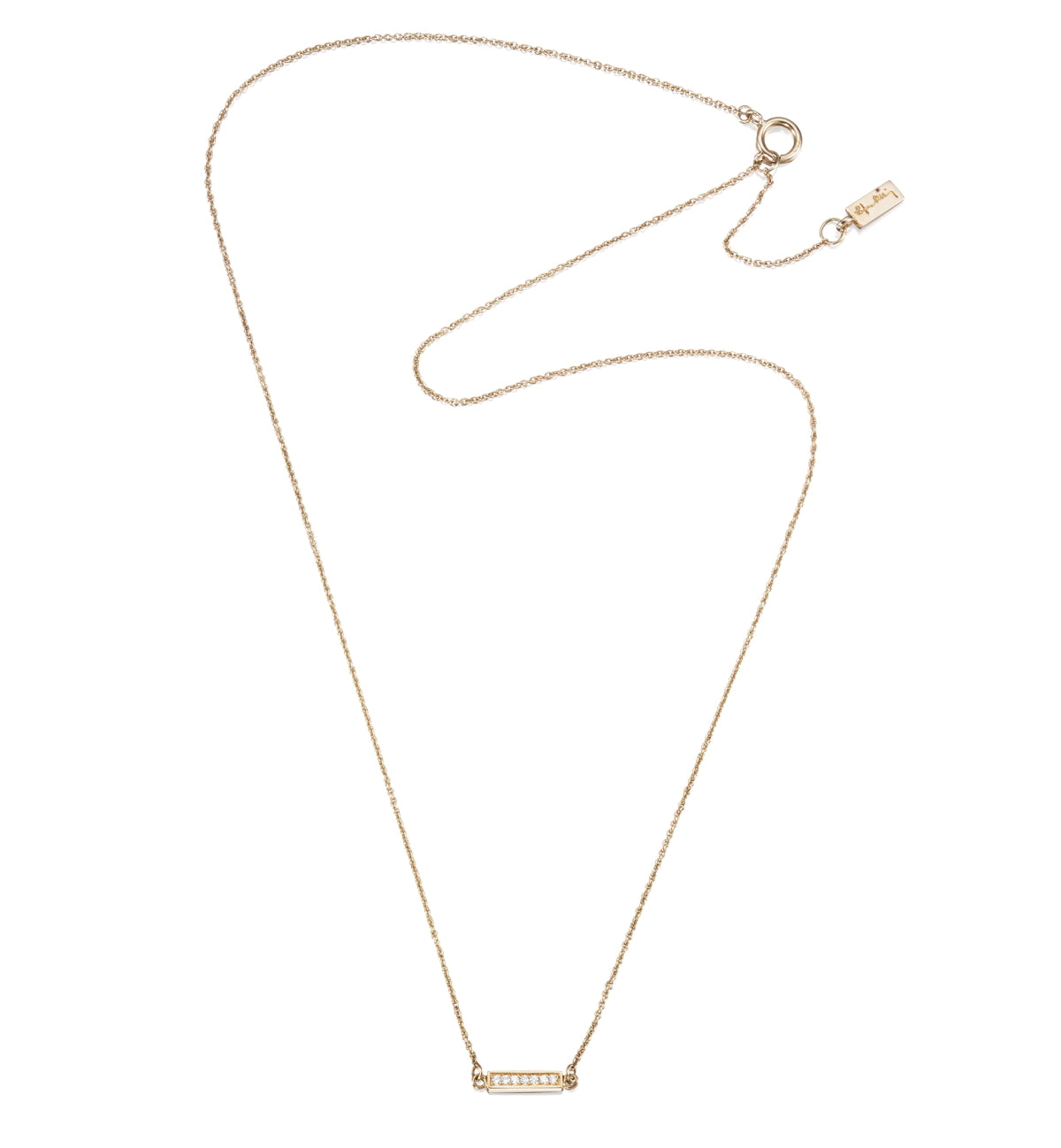 Thin Stars Necklace Gold