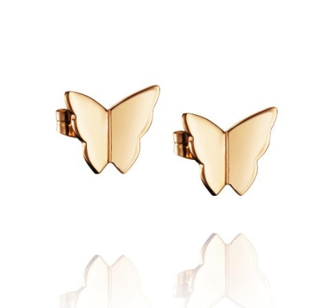 Little Miss Butterfly Earrings Gold