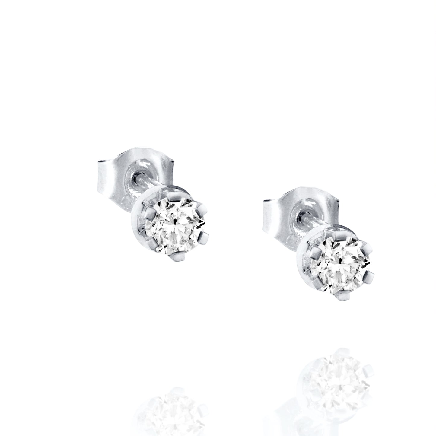 Efva Attling Crown & Stars Earrings White Gold 0.60ctw