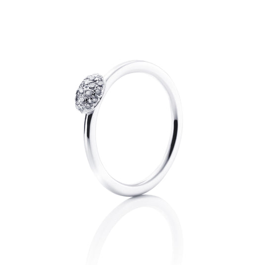 Efva Attling Love Bead Ring Diamonds White Gold