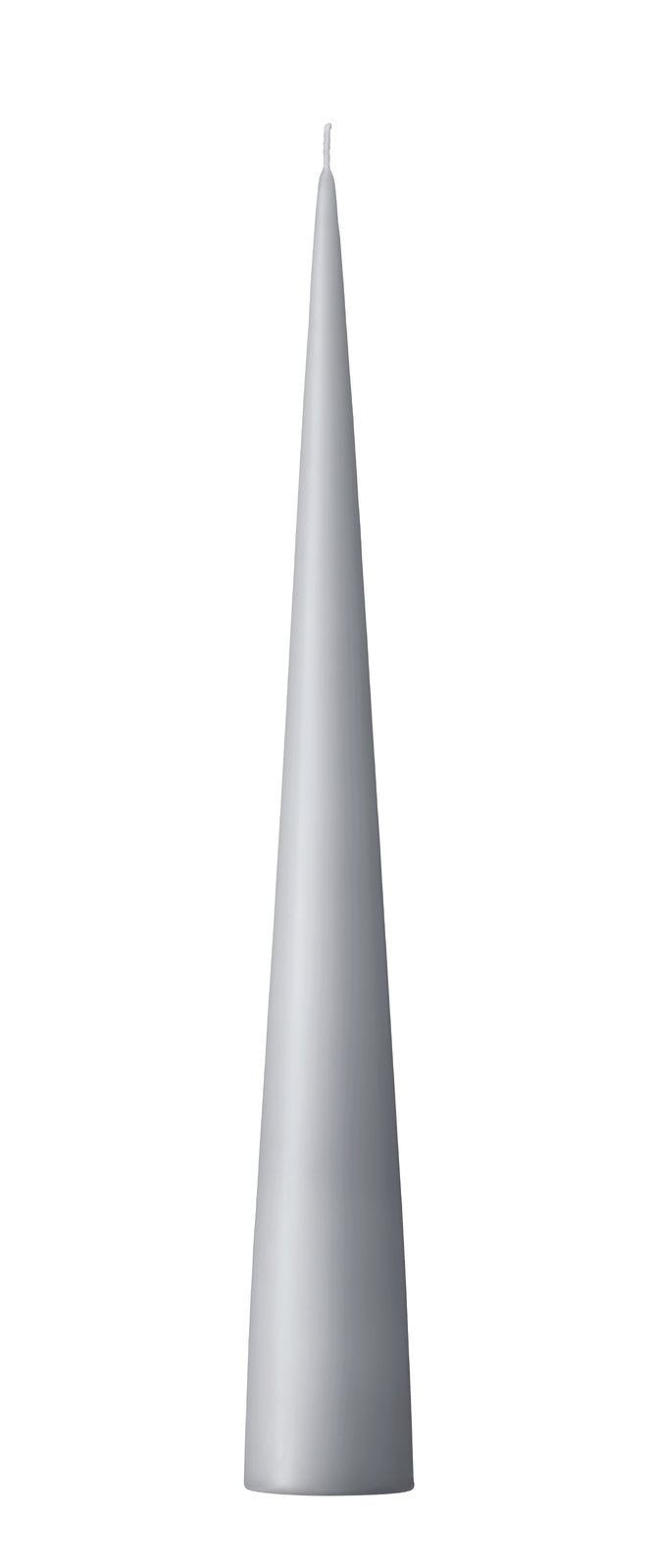 Cone Candle 22cm 13h light grey