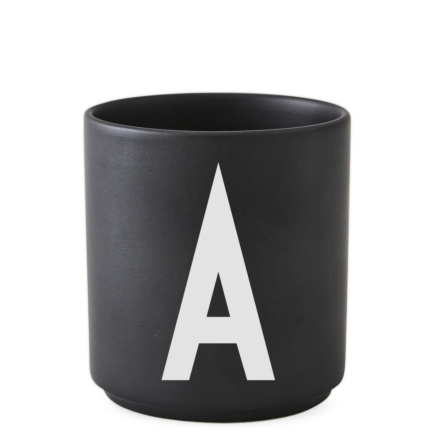 Porcelain Cup black A-Z